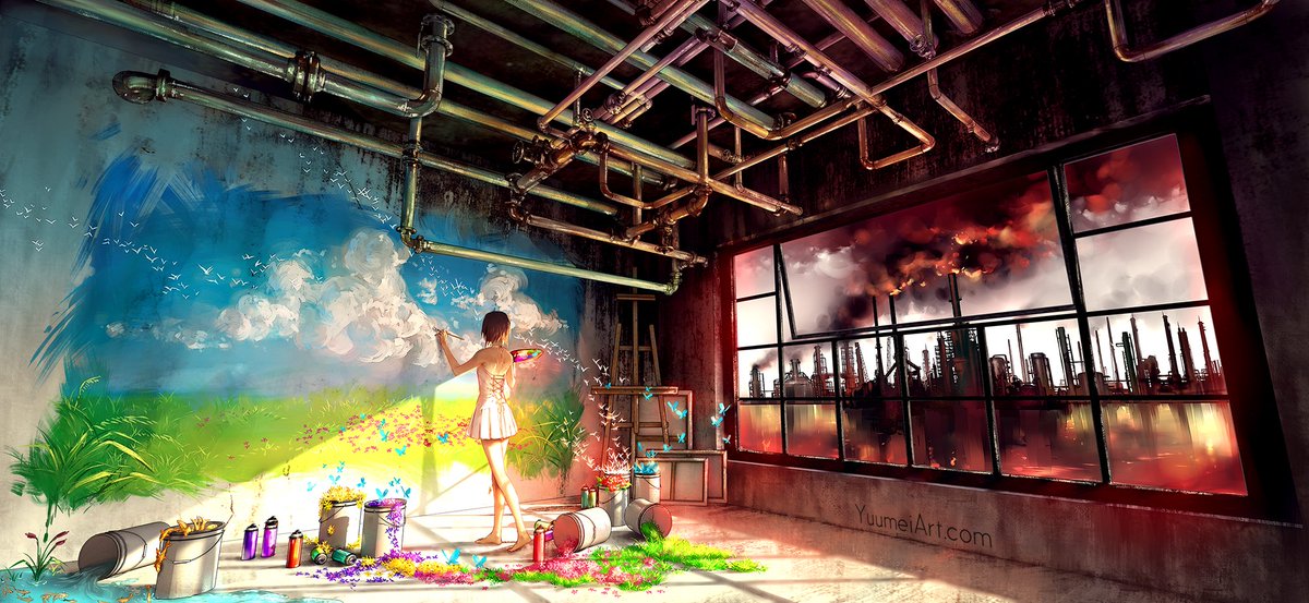 Yuumei_Art's tweet photo. Even when the world is filled with sorrow
I will keep painting for that better tomorrow https://t.co/giOP4tmwaF