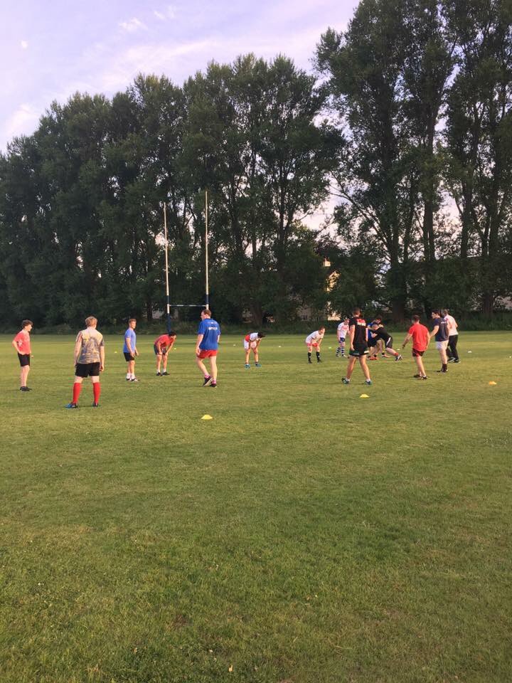 Littlemorerfc's tweet photo. With #rugby season approaching, LRFC lads were out in good numbers tonight &amp; all welcomed with a new entrance sign https://t.co/huhbmCtVAR