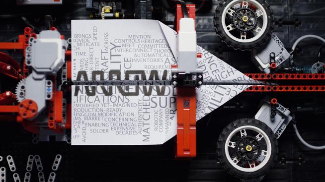 davef_nyc's tweet image. Arrow builds Super Bowl image campaign from Legos and paper airplanes soch.us/29GDZVM #teamarw