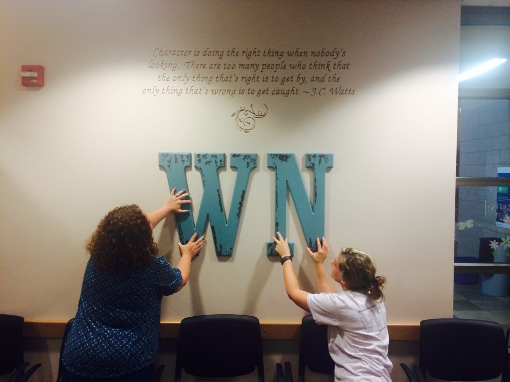 StevenMRick's tweet photo. Looking forward to a few new developments @WNHS. "Teal and black, with silver on our side". @MrsJennSpear #wnthunder https://t.co/hQyQlgZX7E