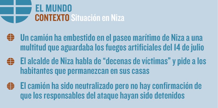 Lo que sabemos hasta ahora del ataque de Niza.
bit.ly/29TWea6