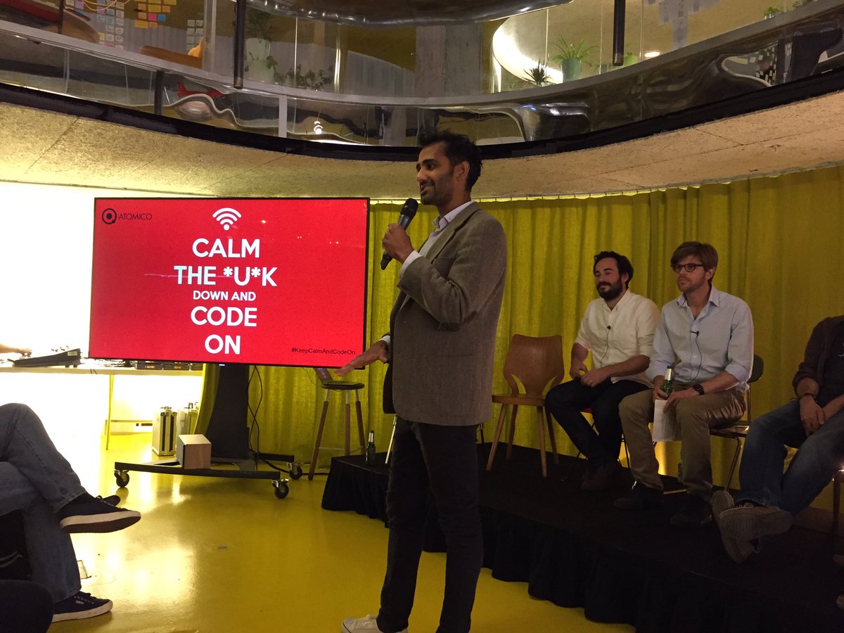 Amirmizroch's tweet image. Entrepreneurs won&apos;t let a good crisis go to waste. #Brexit can be catalyst for change 
#keepcalmandcodeon @atomico