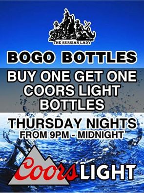 RussianLadyHTFD's tweet photo. THIRSTY THURSDAYS! BOGO Thursdays #COLLEGENIGHT NO COVER and one GIANT party!! https://t.co/AqQwCqTr5Y