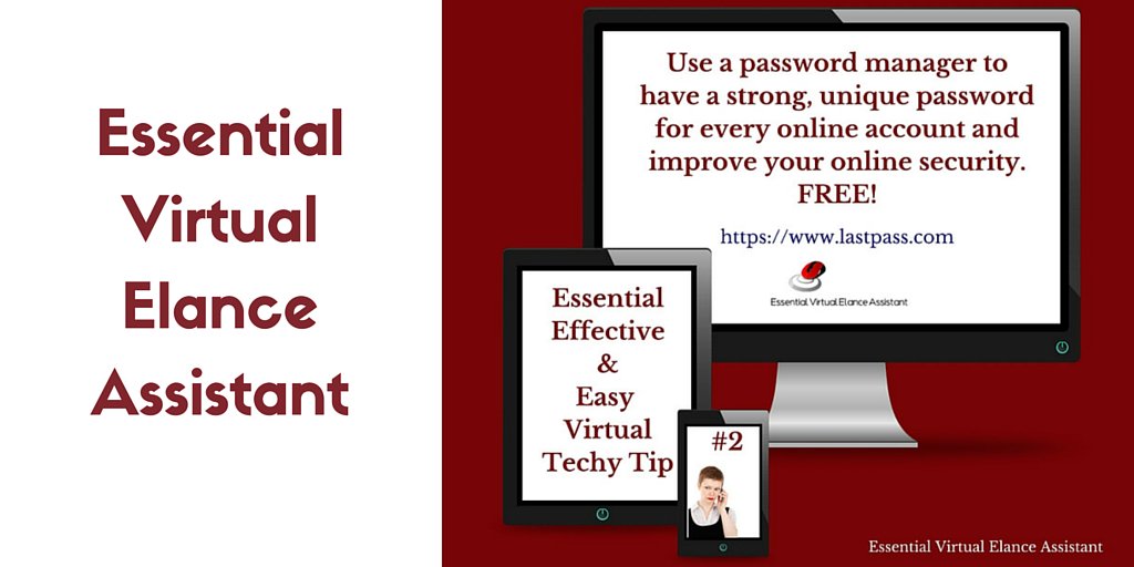 mayhew_e's tweet image. Personal &amp;amp; #business #online password security can be easy &amp;amp; free.  #techytips  #essentialvirtualelanceassistant