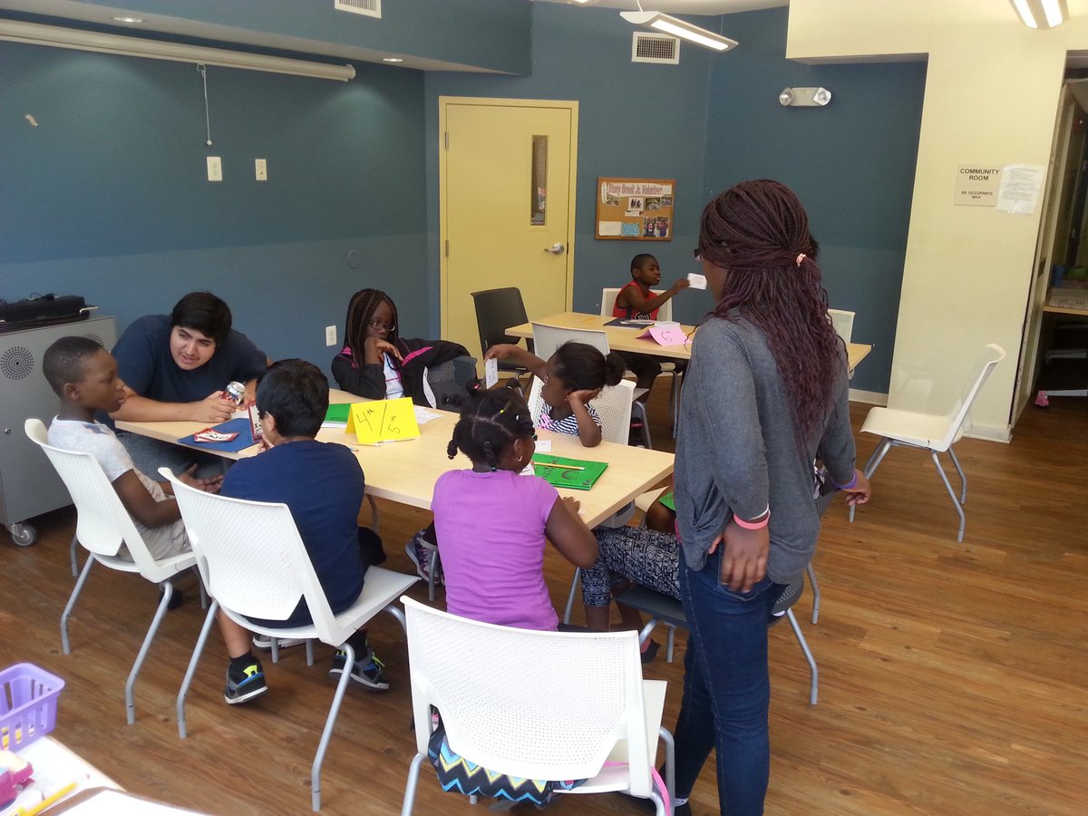 ryanbindc's tweet photo. Our second @CPDCorg Stony Brook Summer Math Club meeting! Practicing those flash cards! #NoSummerLearningLoss https://t.co/lSNNfQ0Y3A