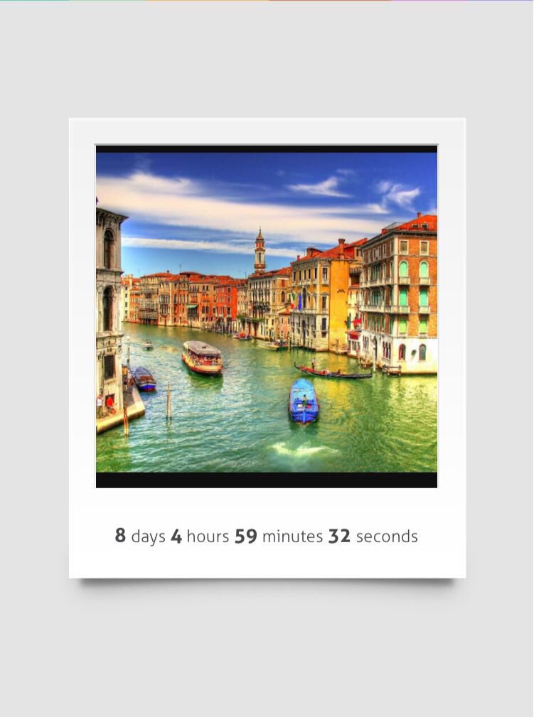 8 days and then we're off !