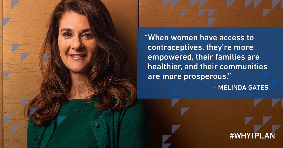 fhi360's tweet photo. .@MelindaGates, @CTurlington & other women on why they use contraceptives: https://t.co/w9N1VZFuvt #WhyIPlan https://t.co/MA4LXwC3Pt