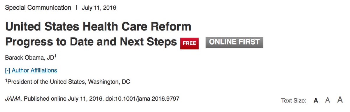 coblezc's tweet image. JAMA: What's you ORCID id?
Obama: Huh?
JAMA: Nevermind. What's your affiliation?
Obama: I'm the president.