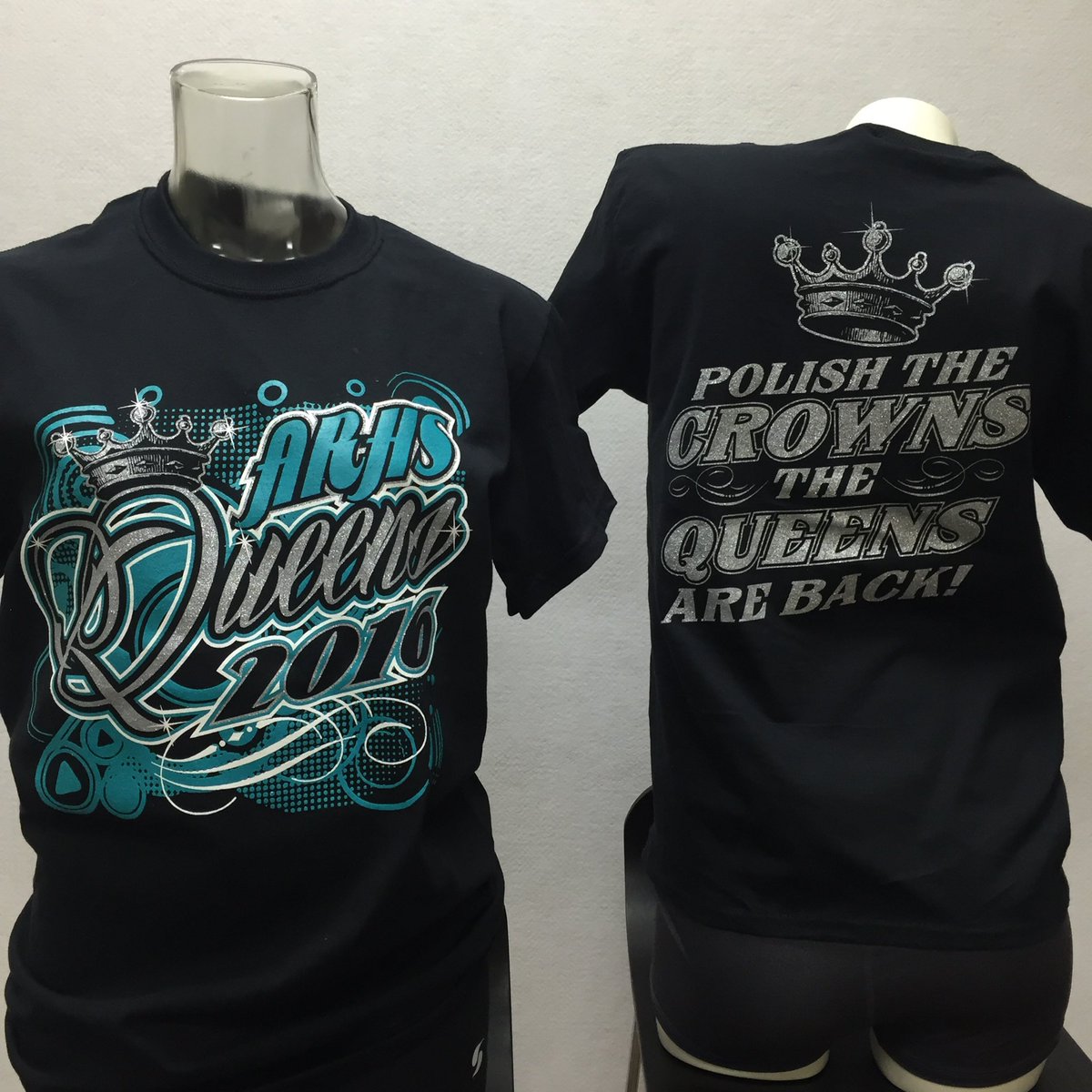 ExplosionSpirit's tweet photo. Polish the Crowns the Queens are back👑 #raven #cheer #explosionspiritwear #ARHS #washington https://t.co/6bLFgvANmD