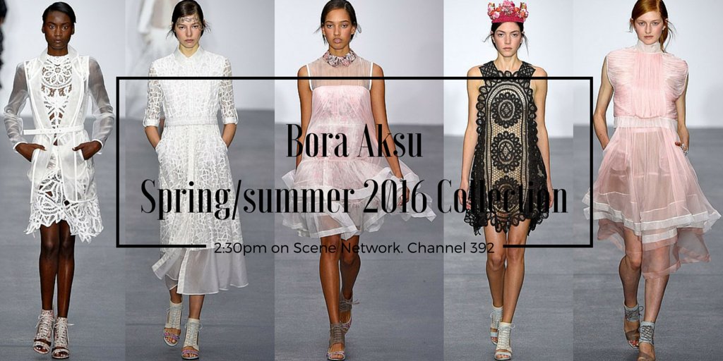 Scene_Network's tweet photo. Catch the @BoraAksuStudio Spring collection today at 2:30pm on Channel 392! #BoraAksu #SceneNetwork https://t.co/vVsheupsbX