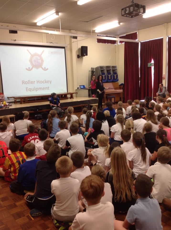 MedwayRHC's tweet photo. Thank U for having us today @SwingatePrimary, we had a great time, delivering #Rollerhockey to ur students #Medway https://t.co/6a89GFkvpK