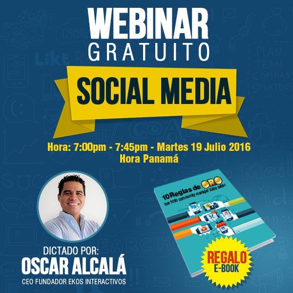 ekosinteractive's tweet image. #WEBINAR GRATUITO + Obsequio E-Book, puedes ver más info en&amp;gt;&amp;gt;&amp;gt; ow.ly/gD2S302fO6Q o enviarme tu email por DM.