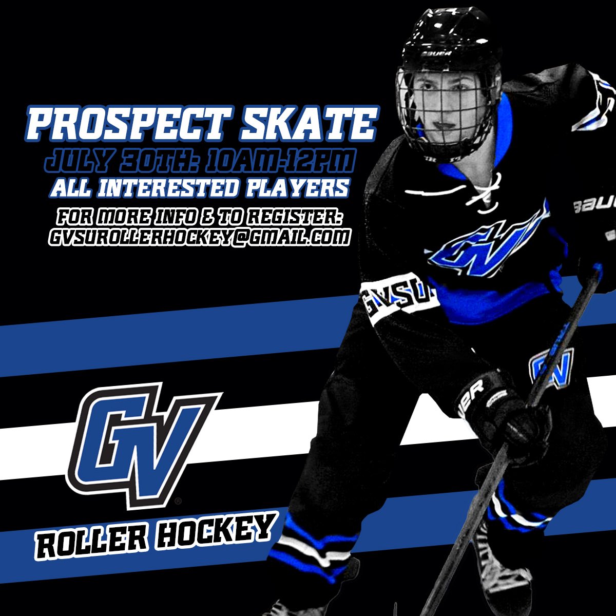 GV_RollerHockey's tweet photo. Next skate is just over 2 weeks away! Roller hockey experience not required. 
https://t.co/PhgnCJPICO #GVSU #GVSU20 https://t.co/BJA2ArmI7Q