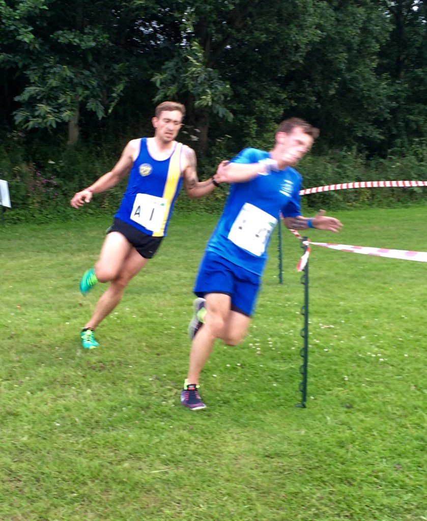 Dearnford Relays..<a href="/ShrewsburyAC/">Shrewsbury AC</a> <a href="/thelukebutler/">Luke Butler</a> in 5th place mid way through the 1st leg