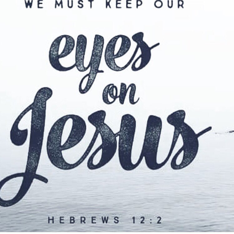 "Let us run with perseverance the race marked out for us,fixing our eyes on Jesus,the pioneer &amp;perfecter of faith."