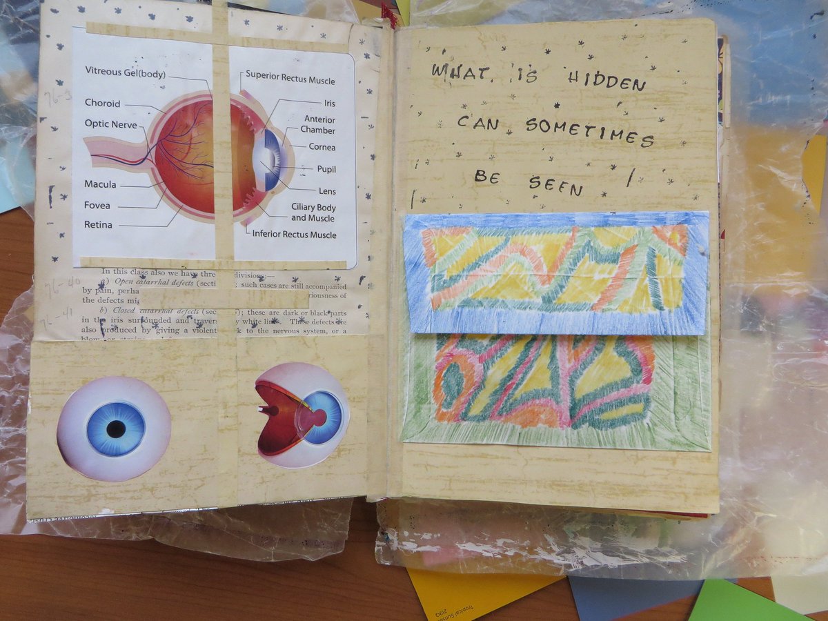 HealingIcons's tweet photo. "What is hidden can sometimes be seen!" #VisualJournal by a #HealingIcons student. #artashealing #innerpractice https://t.co/awhUm0Yjoi