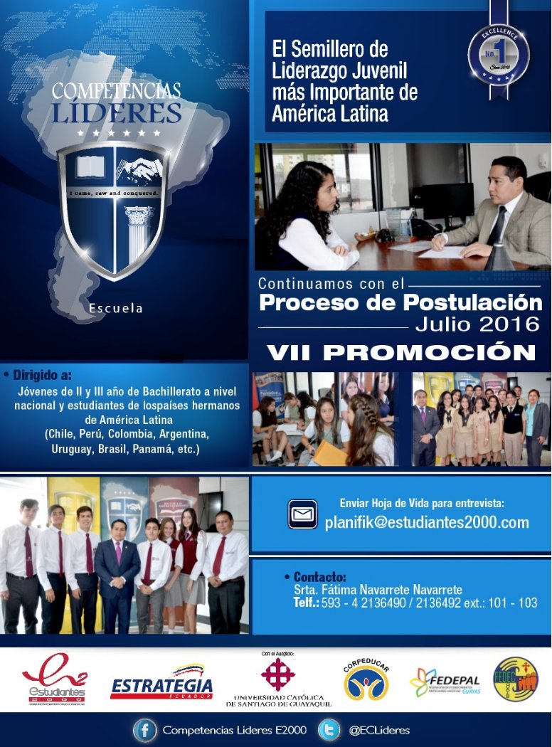ECLideres's tweet photo. Culminamos con éxito proceso de postulación para #VIProm de #CompetenciasLíderes Cc. #JoséLuisMacas 🎖 https://t.co/cTyXe3Yyz3