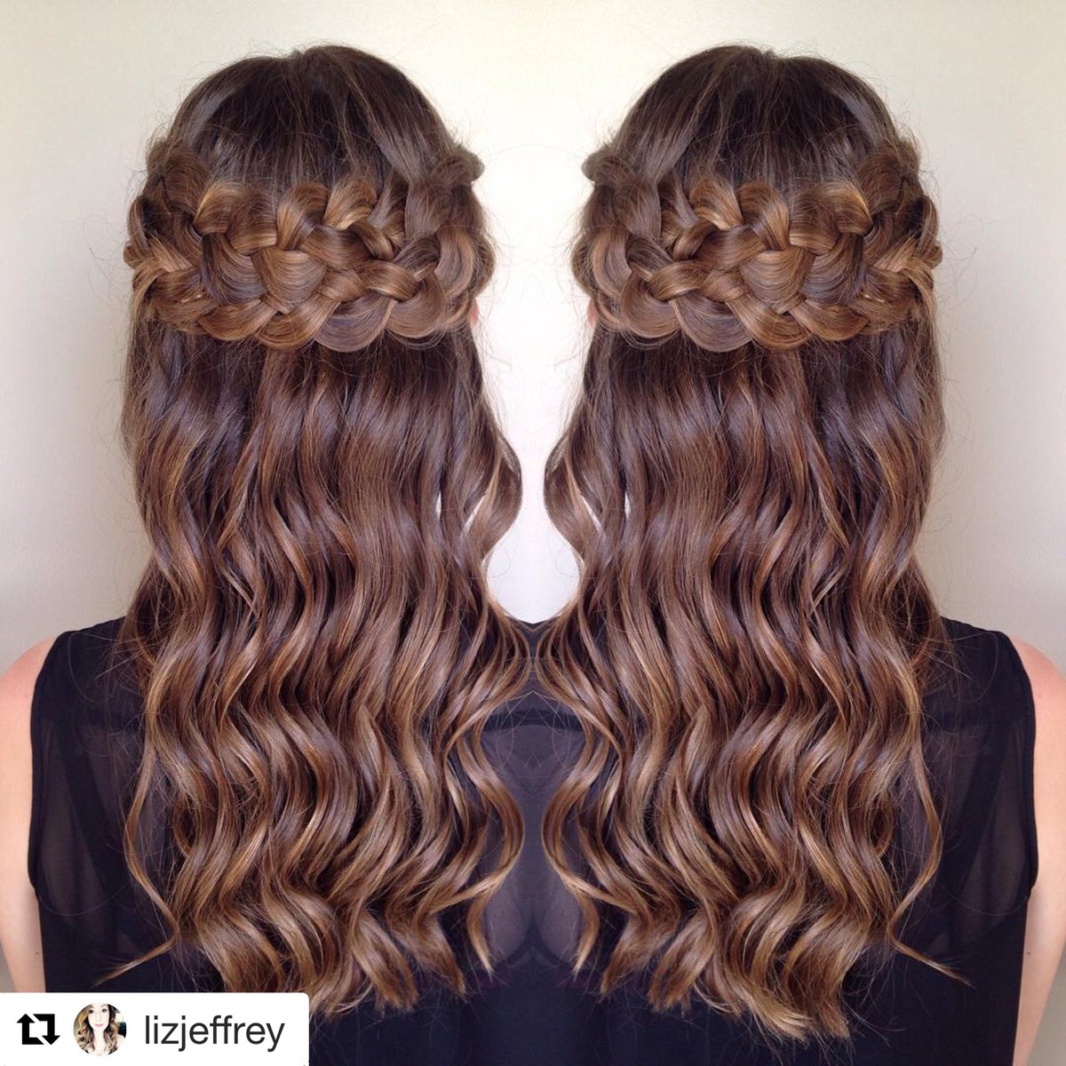 checkvk's tweet image. @lizjeffrey
Braided #Graduation Style #braid #braidedstyle #halfupdo #curls #graduationhair #hairstyle #nofilter