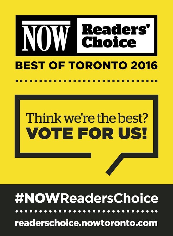 We are finalist! vote for us: Best Latin Restaurant, Best New Restaurant, and Best Sandwich!
readerschoice.nowtoronto.com/l/NOW-Readers-…