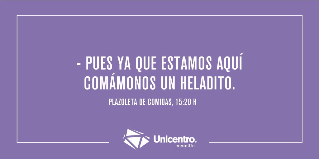 Unicentro_Med's tweet photo. Ya entrados en gastos… Se dice en #UnicentroMedellín https://t.co/BzWQkJCWcJ