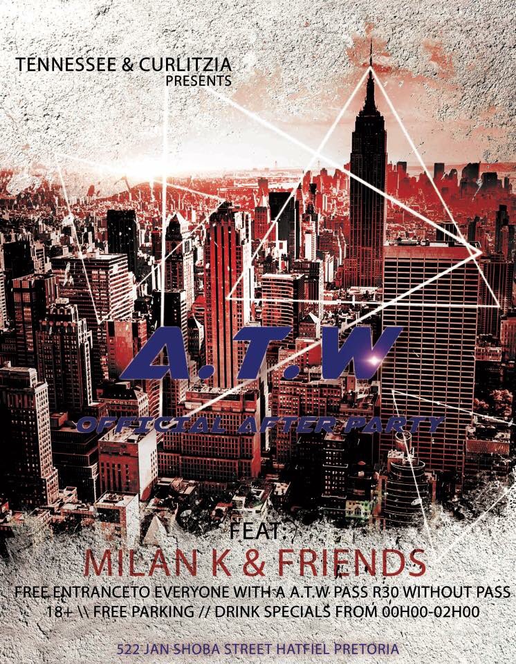 The road trip continues.. 🇿🇦 The official ATW after party at Club Tennessee! Your ATW pass gets you in for free. 🙌