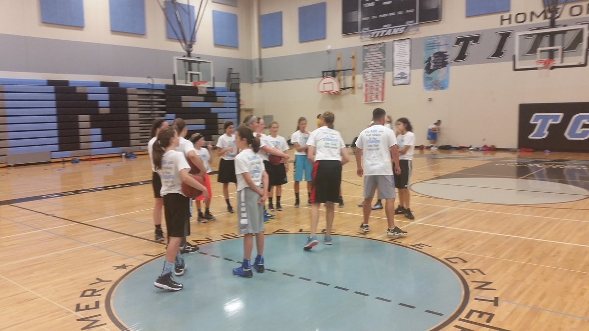 TCU2905's tweet photo. Coach Specht and Angileno have been hard at work this week putting on a camp for the GBB program. #sweatandfun https://t.co/CDOzREokQD
