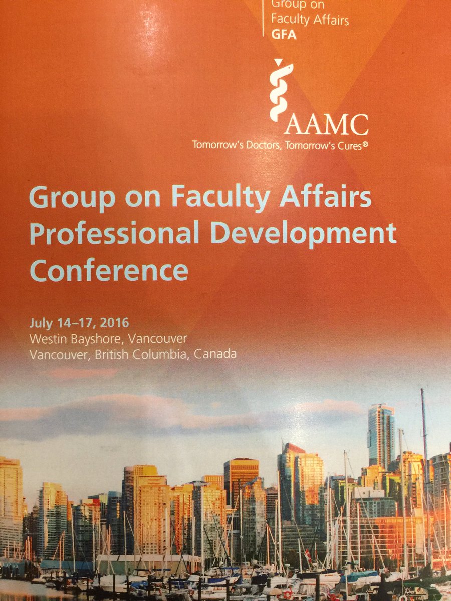 Excited to be in #Vancouver at the #AAMCGFA <a href="/JeffersonUniv/">Thomas Jefferson University</a> #faculty #development