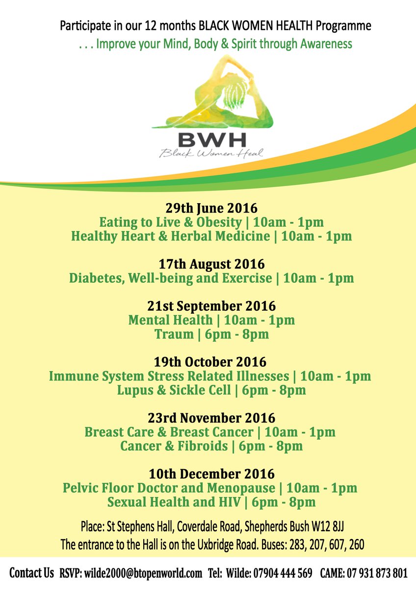 Follow our year long health and heal programme, come and enjoy our workshops and meet with other women