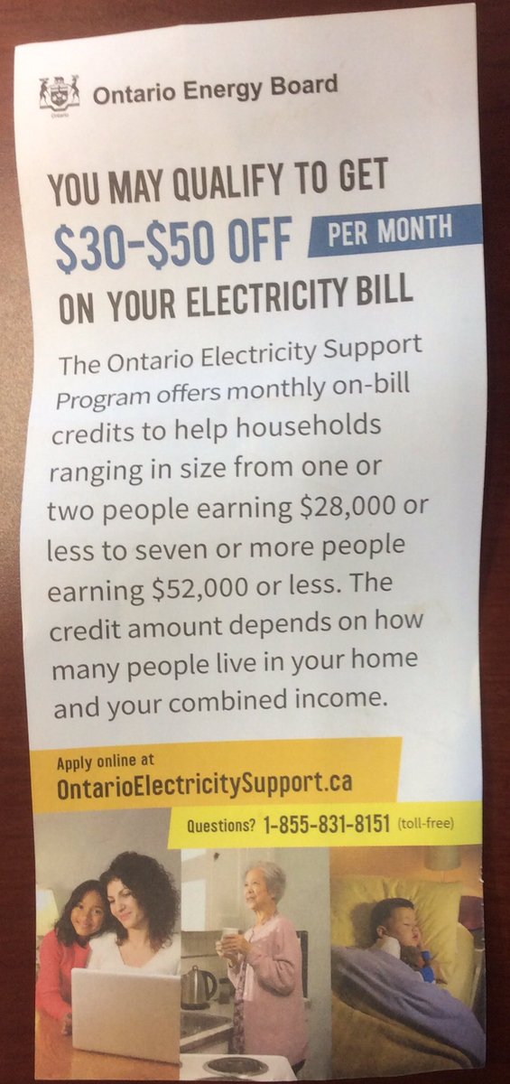 This is definitely worth looking into for households with lower income thresholds.  #electricitycosts