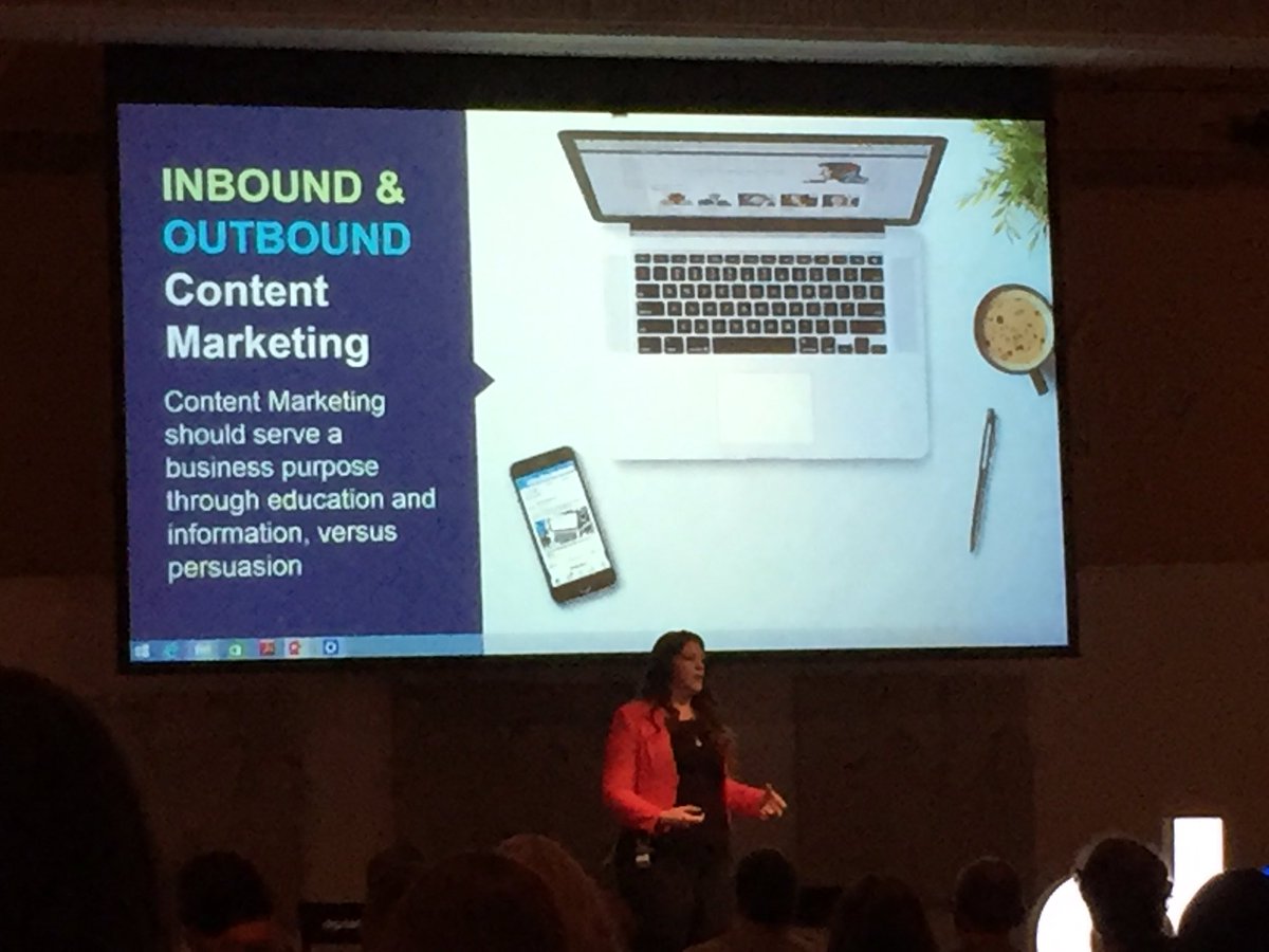 natalielanae's tweet photo. Content marketing requires a shift from a salesy role to an advisory role #DSPDX16 https://t.co/iBolh5FLKO