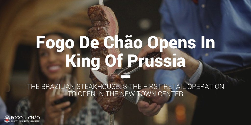 PhillyGrub's tweet photo. Brazilian Steakhouse @fogorestaurants opens next week at @KoPTownCenter! https://t.co/Kg9OW06DxL https://t.co/bv9qcQ7fwj