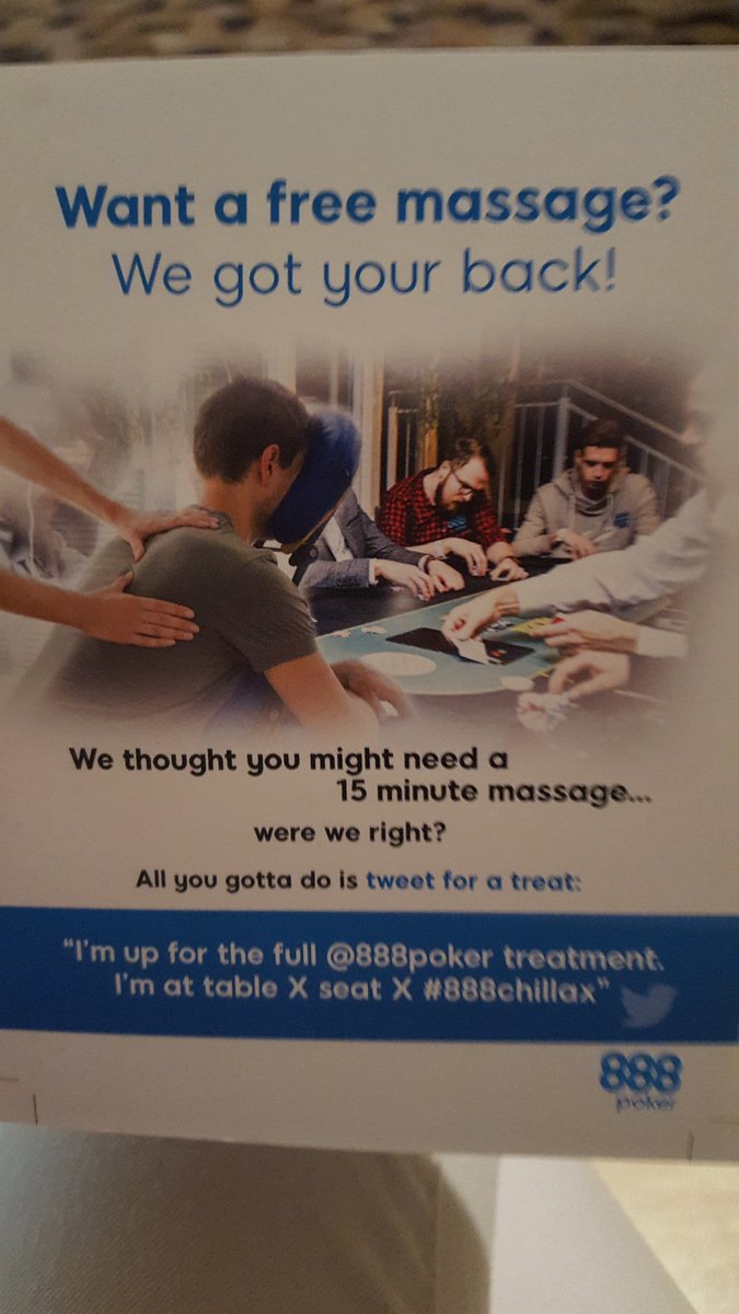 chicareraise's tweet image. Tweet for a treat #888poker #888chillax