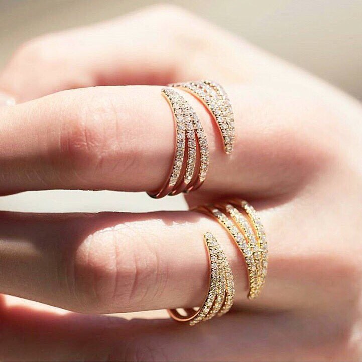 1001diamonds's tweet photo. @MKayeJewelry bypass rings to keep you wrapped in diamonds #diamondsdaily https://t.co/z2U8cc9pea