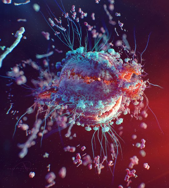 Vilavaite's tweet photo. #HIV by Ukrainian Artist Alexey Kashpersky
“All small elements taken from the HIV #CellPACK model" https://t.co/vSXkPY4nDj