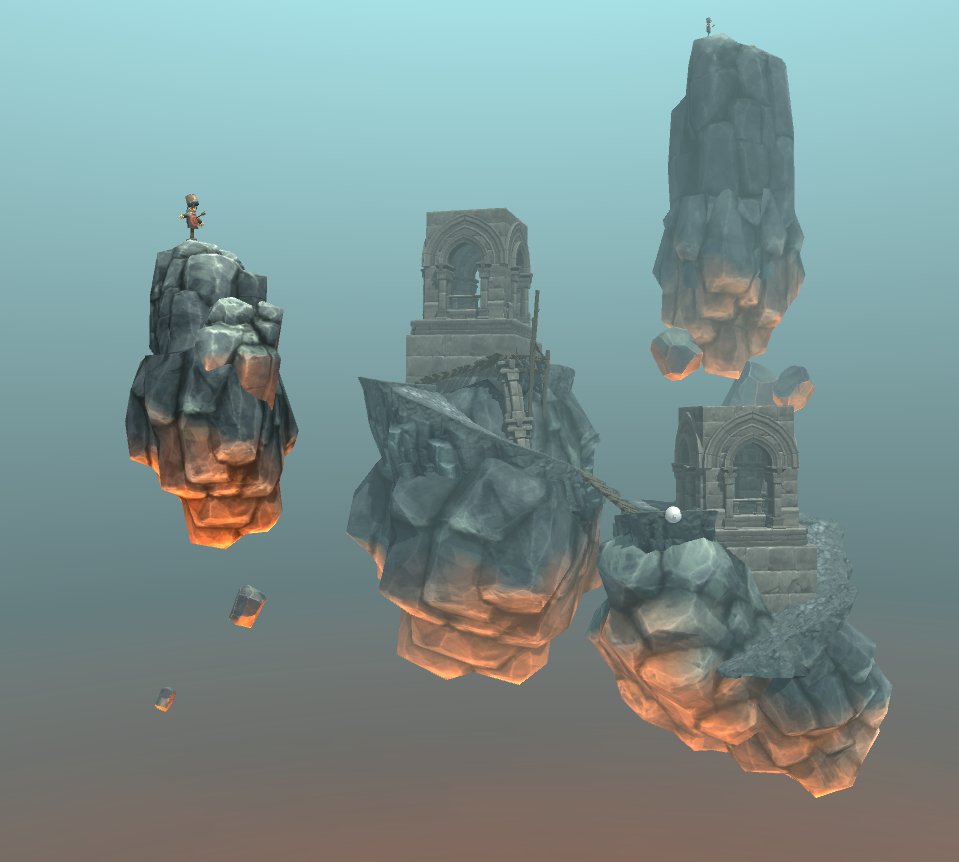 ChiselyDev's tweet photo. Some new gameworld elements for @trickstervr Also, experimenting with the sky gradient a bit. #gamedev #indiedev #vr https://t.co/wHjvLucpwU