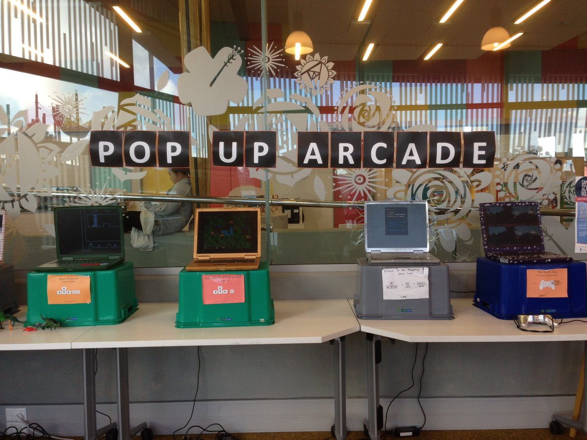 popup_arcade's tweet photo. We've got a few games up at @otahuhu_library this week 🎮👾❗️ https://t.co/uthj3xzwXh