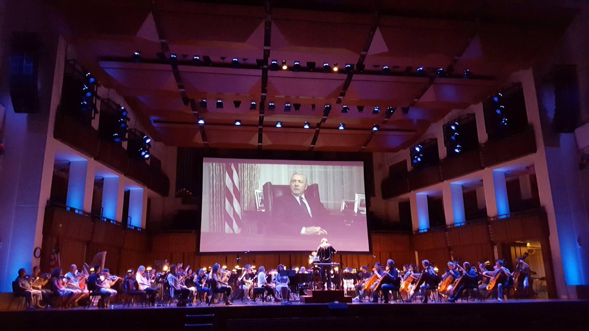 NatSymphonyDC's tweet photo. Intermission. Let us know what you think of @HouseofCards in Concert. #NSOPops https://t.co/jvQVxrXr6p
