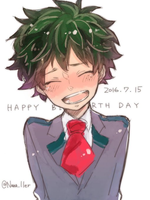 緑谷出久生誕祭のtwitterイラスト検索結果 古い順