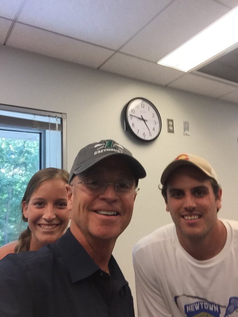 Rockin my new Loyola lid with @goaheadgetahead students Lax star <a href="/mkutzer1/">Mike Kutzer</a> and Baller @Steph32smith #WeRreal