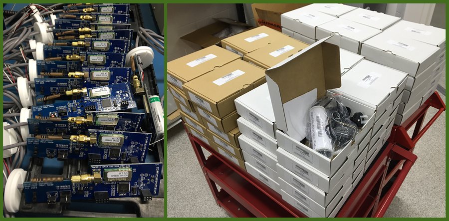 More #radio repeaters used by #utilities for #electricitymetering head out the door. From PCB m'facture > assembly!