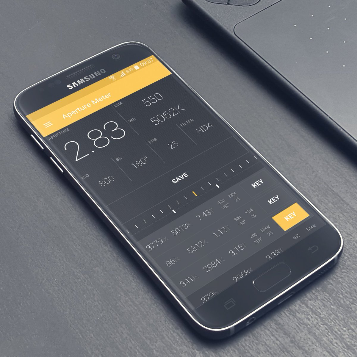 QuArtStudio's tweet photo. Aperture Meter can now measure light temperature! #filmmaking #cinematography #camera #app https://t.co/OZX769g1QY https://t.co/u3LjPzz5hM