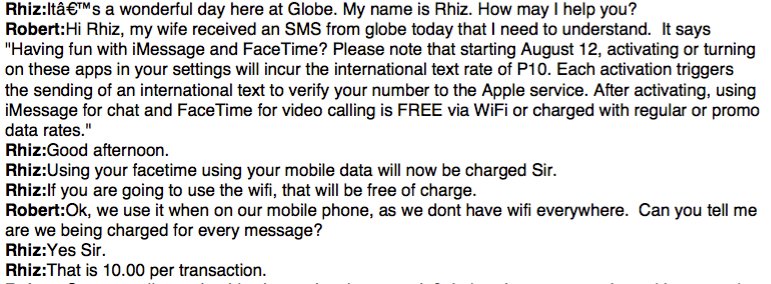 me_texan's tweet photo. @1c0p1a_q @jamesabelc @sassy_aki @enjoyGLOBE @talk2GLOBE This is not what Globe told me when I chatted with them.. https://t.co/9KYQTI9XvI