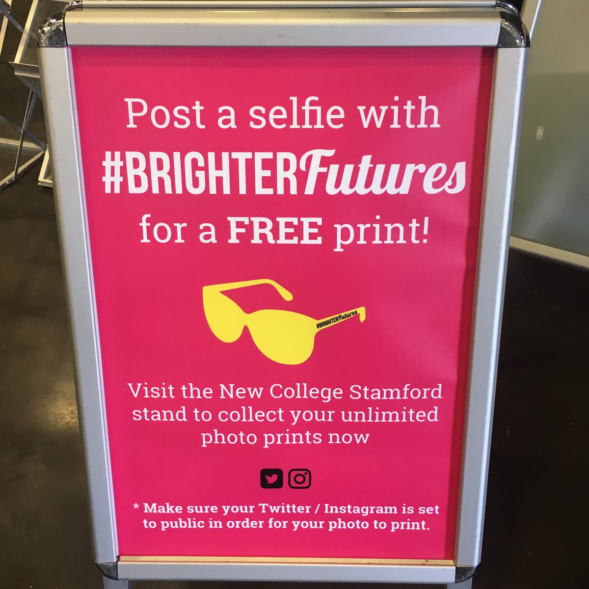 TransVisuals's tweet photo. #BRIGHTERFutures today at the Careers Festival with @NewCollegeStamf for a FREE print! https://t.co/Pgqw8susFi