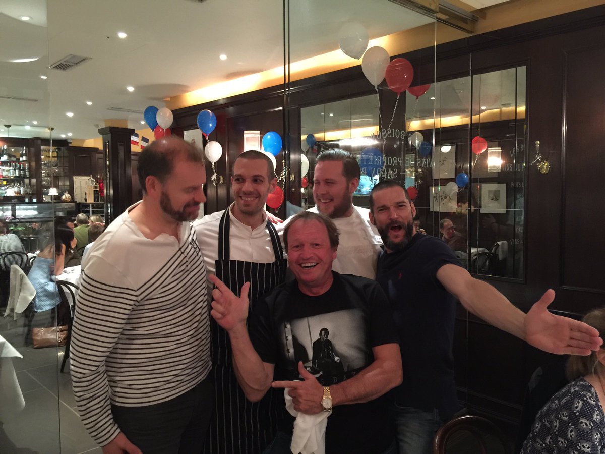<a href="/bistrotdeluxe/">Bistrot de Luxe</a> What a evening! Wonderful food ,wine &amp; fun. @ChrisGalvin8 <a href="/fredsirieix1/">Fred Sirieix</a> <a href="/tom_tucker_duff/">Tom Duffill</a> @King42Mark