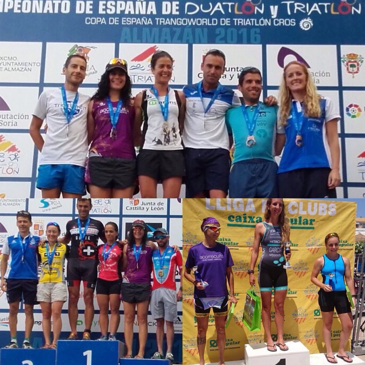 Podios acorrecuitas de <a href="/vanessahuesa/">Vanessa Huesa Moreno</a> en #TriatlonAlmazan y #DuatlonAlmazan y #LorenaOrtiz en #TriatlonSagunto.