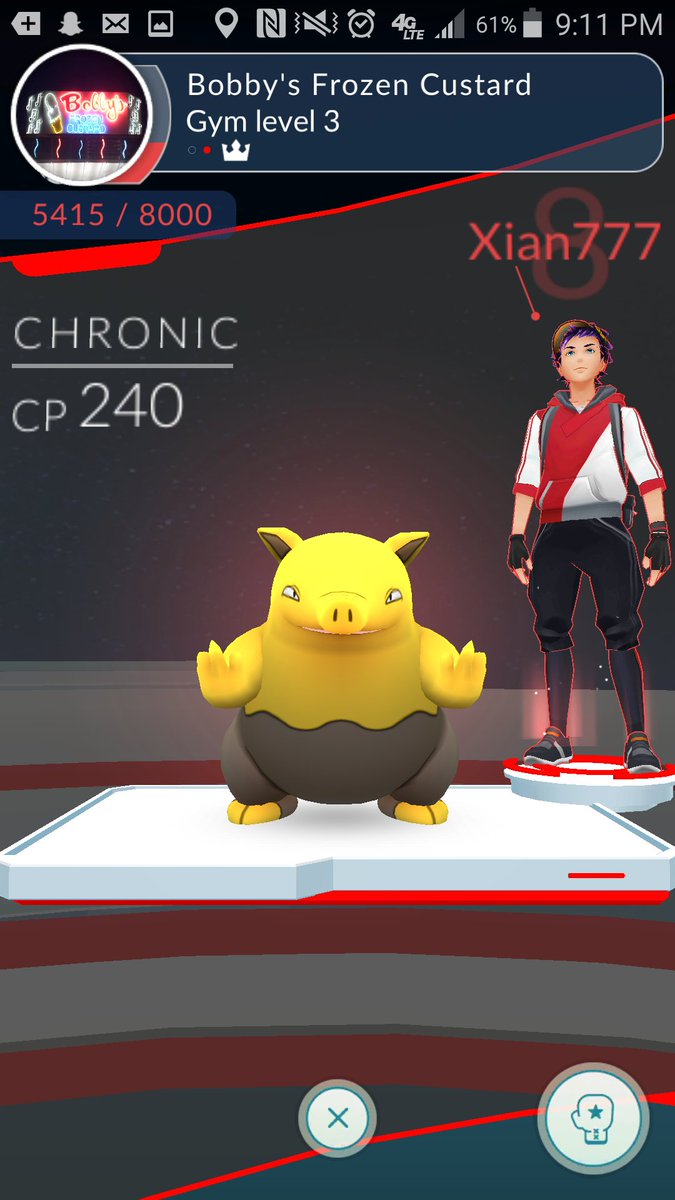 CSGingrich's tweet image. Yass!! Finally in control of my favorite place!! #Bobbys #Pokemongo #420