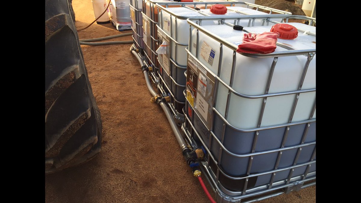 Efficient way to transfer from shuttles to boom with water flush between products. Works well.