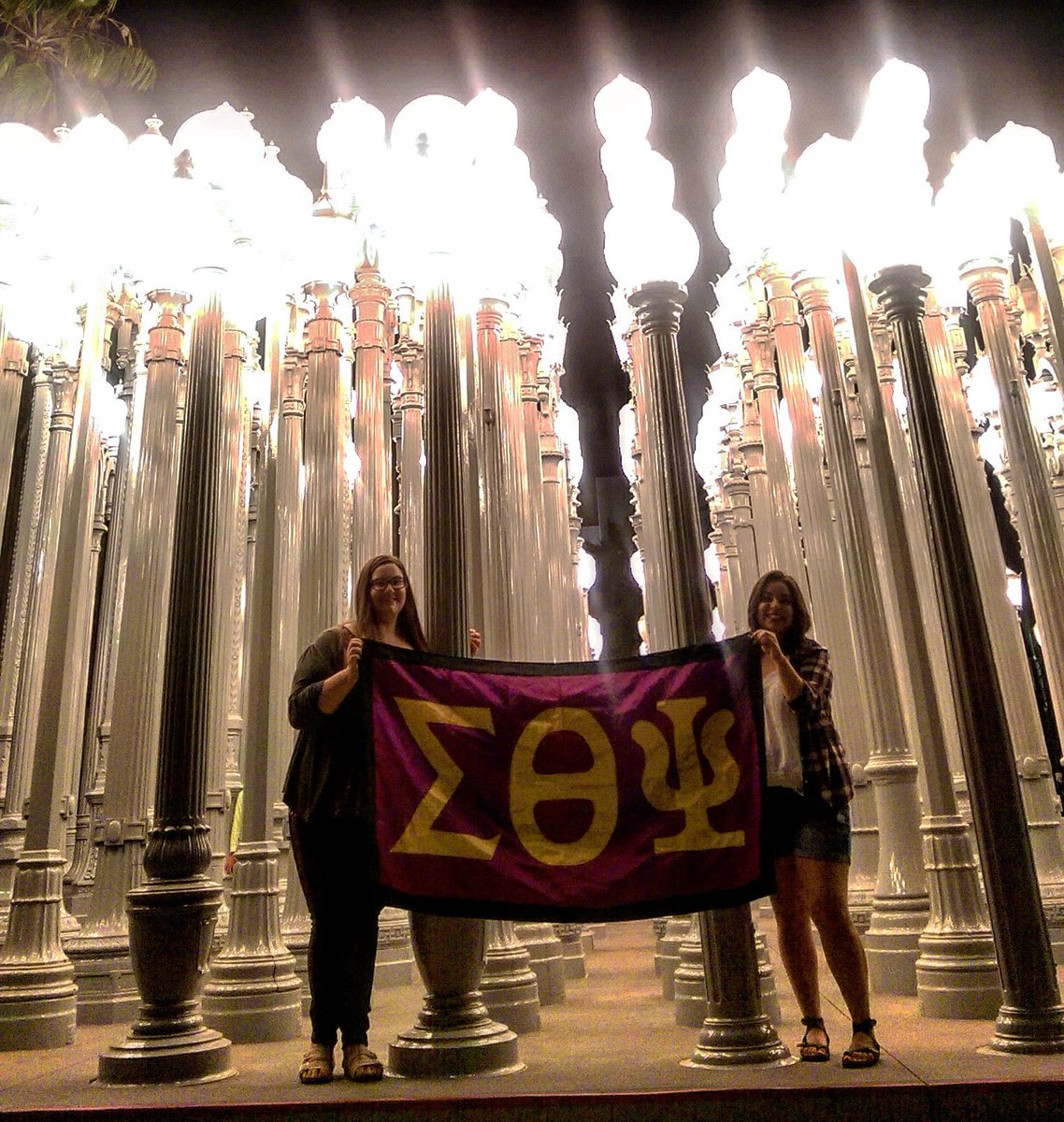 Sisterhood of the Traveling Flag takes on LACMA #SigmaSummer #STP LA ➡ SF