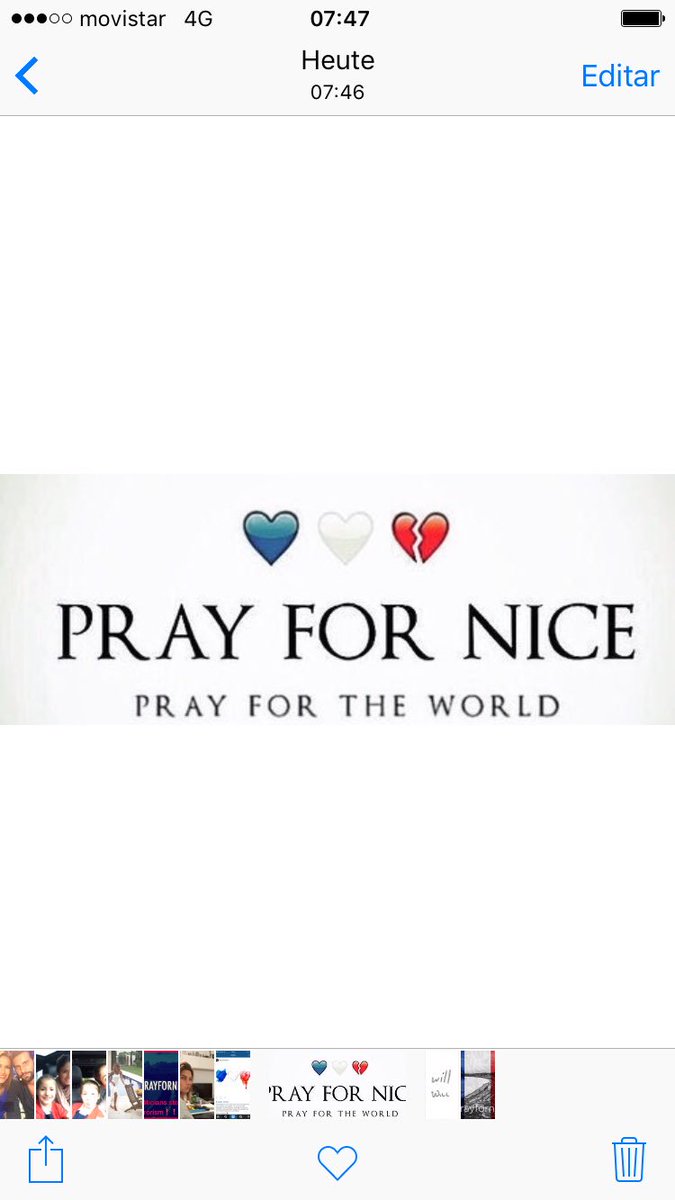 Aterrorizada por lo sucedido en Niza, otra masacre...Cuándo acabará esto?Mi pésame y apoyo a todo el pueblo francés