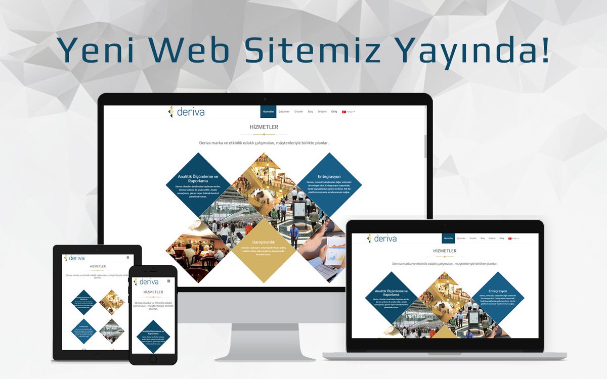 DerivaLabs's tweet photo. Müşteri Davranış Analiz Platformu olan Deriva yeni web sitesi ile yayında! https://t.co/U7aCX904zY https://t.co/DqZWjl8j7D